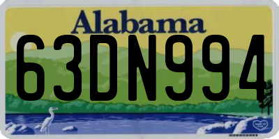 AL license plate 63DN994