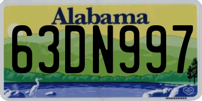 AL license plate 63DN997