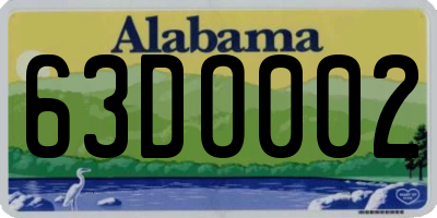 AL license plate 63DO002