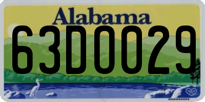 AL license plate 63DO029