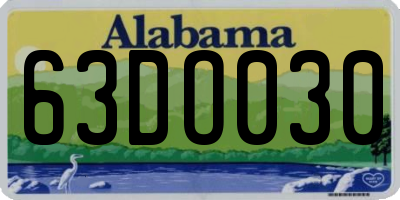 AL license plate 63DO030