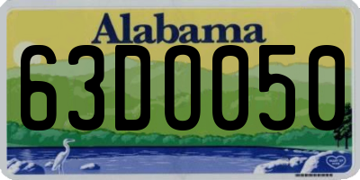 AL license plate 63DO050