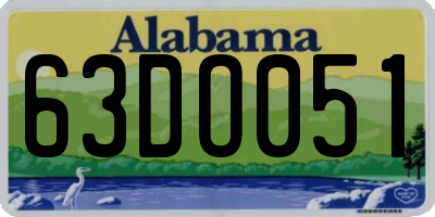 AL license plate 63DO051