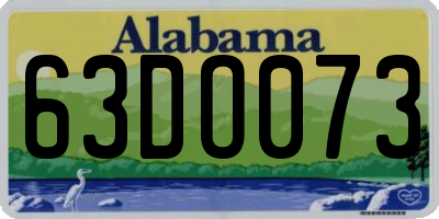 AL license plate 63DO073