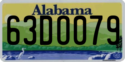 AL license plate 63DO079