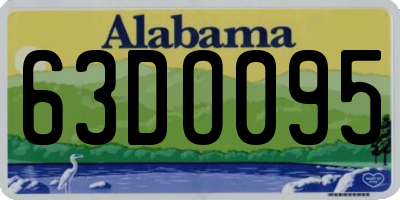 AL license plate 63DO095