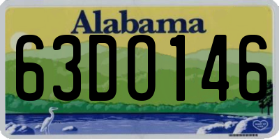 AL license plate 63DO146