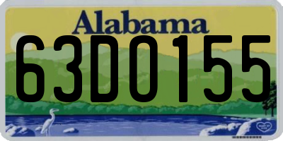 AL license plate 63DO155