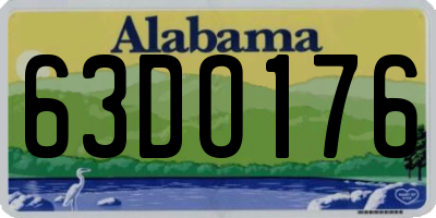 AL license plate 63DO176