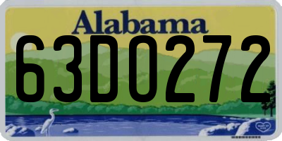 AL license plate 63DO272