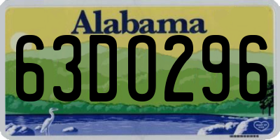 AL license plate 63DO296