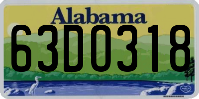 AL license plate 63DO318