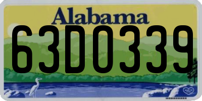 AL license plate 63DO339