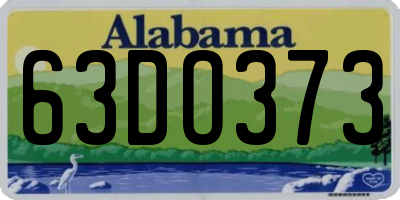 AL license plate 63DO373