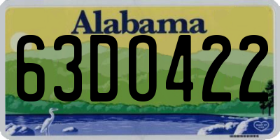AL license plate 63DO422