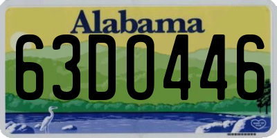 AL license plate 63DO446