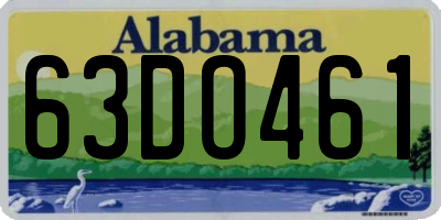 AL license plate 63DO461