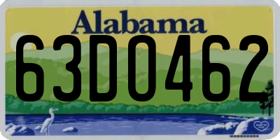 AL license plate 63DO462