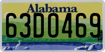 AL license plate 63DO469