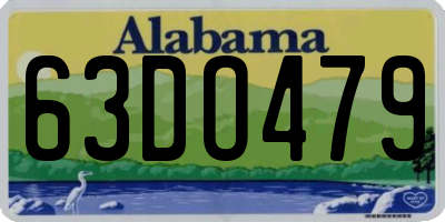 AL license plate 63DO479