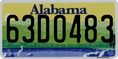 AL license plate 63DO483