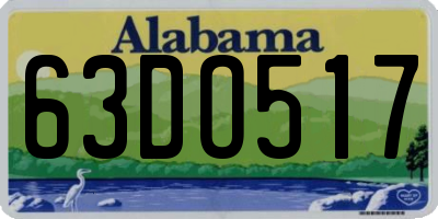 AL license plate 63DO517