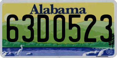AL license plate 63DO523