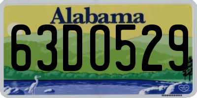 AL license plate 63DO529