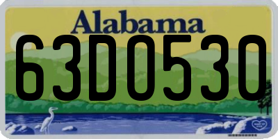 AL license plate 63DO530