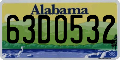 AL license plate 63DO532