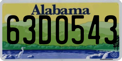 AL license plate 63DO543