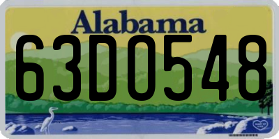 AL license plate 63DO548