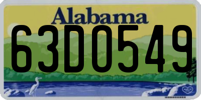 AL license plate 63DO549