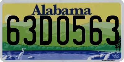 AL license plate 63DO563