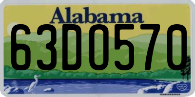 AL license plate 63DO570