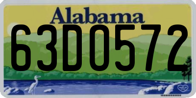 AL license plate 63DO572