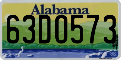 AL license plate 63DO573