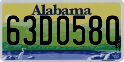 AL license plate 63DO580