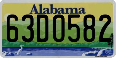 AL license plate 63DO582