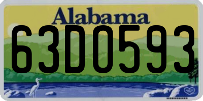 AL license plate 63DO593