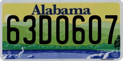 AL license plate 63DO607