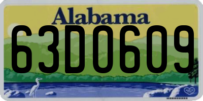 AL license plate 63DO609
