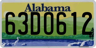 AL license plate 63DO612