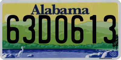 AL license plate 63DO613