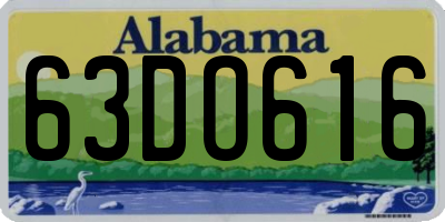 AL license plate 63DO616