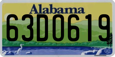 AL license plate 63DO619