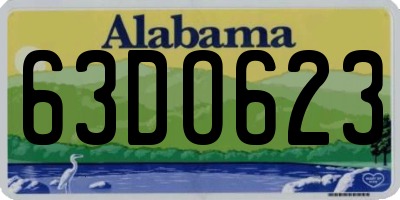 AL license plate 63DO623