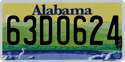 AL license plate 63DO624