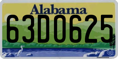 AL license plate 63DO625