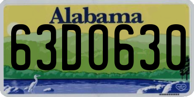 AL license plate 63DO630